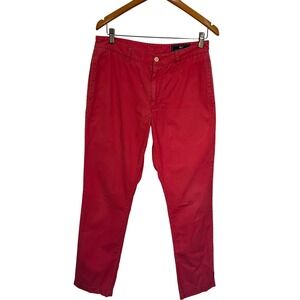 Vineyard Vines Mens 32x34 Garment Dyed Breaker Pants Pink Cotton‎ Casual